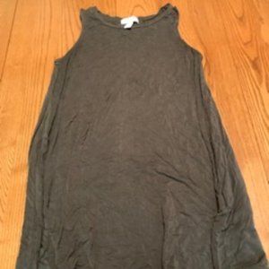 Forest green tank top dress